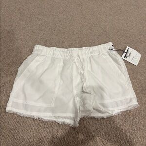 Bella Dahl White Linen Shorts